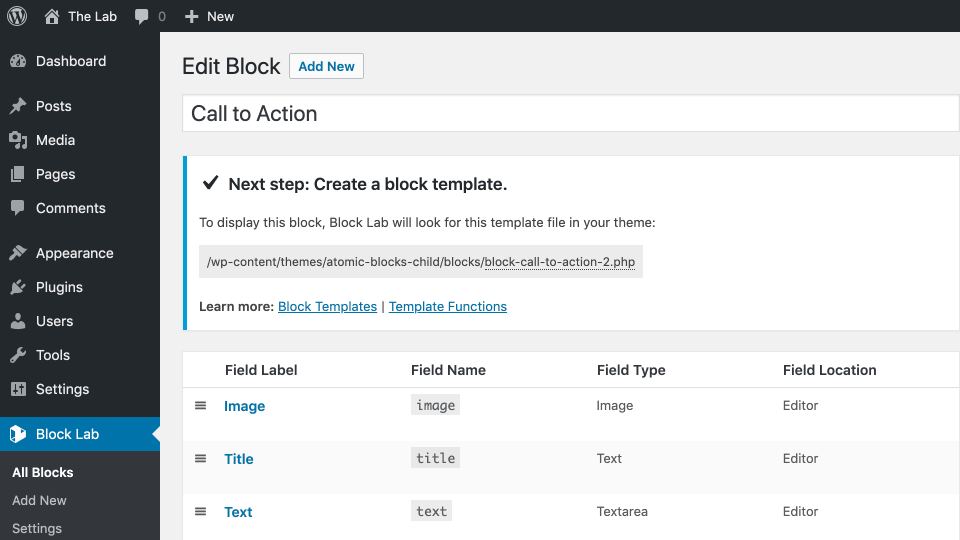 Visit webpage Block Lab - create custom WordPress Gutenberg blocks