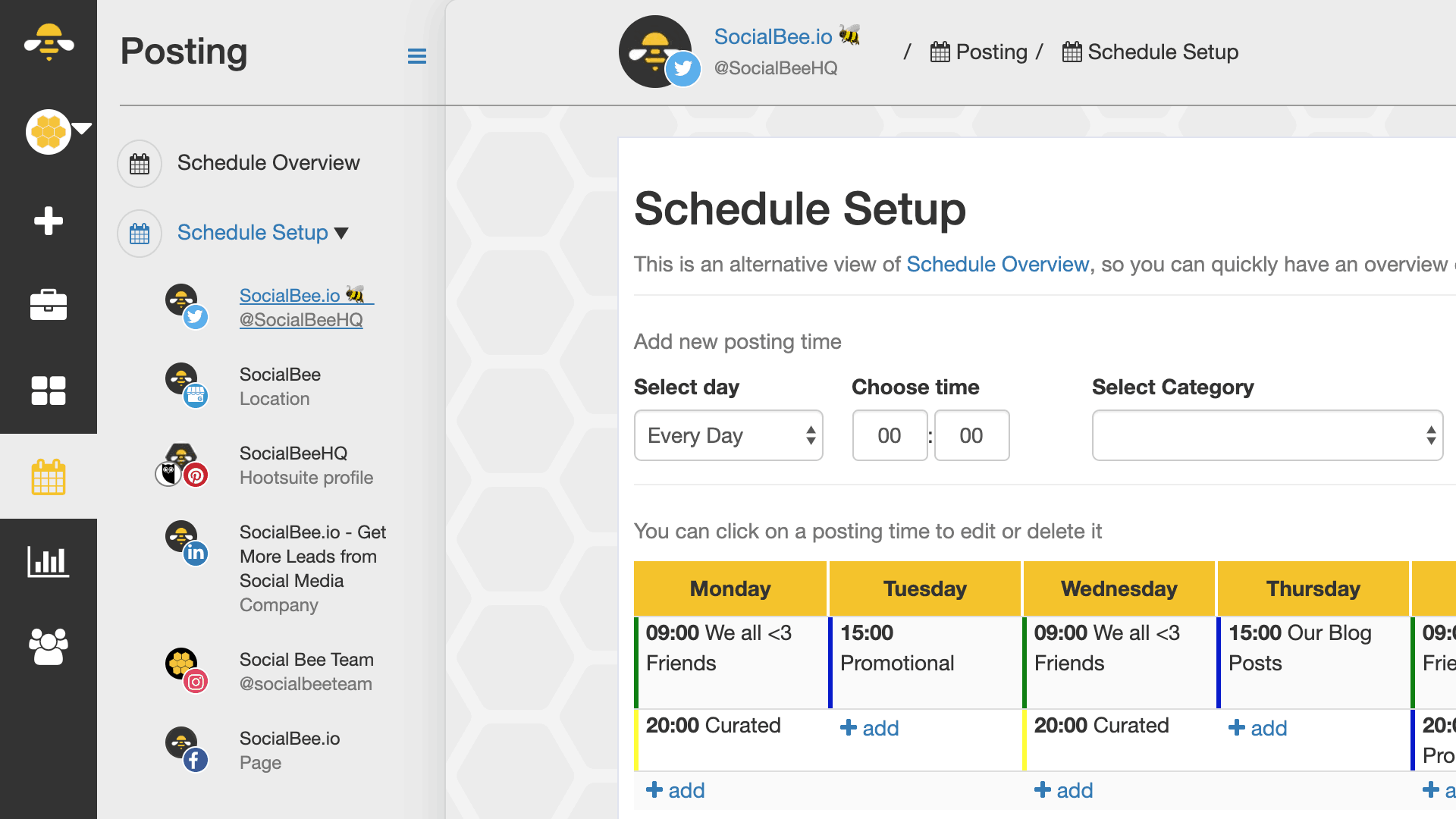 Visit webpage SocialBee - social media management tools for creators